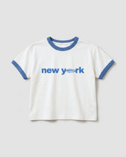 NY Hero Kids Tee In Coconut Milk
