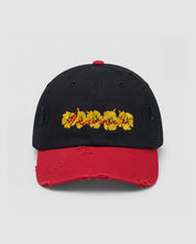Two Tone Abc Dad Hat In Black/Red