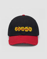 Two Tone Abc Dad Hat In Black/Red