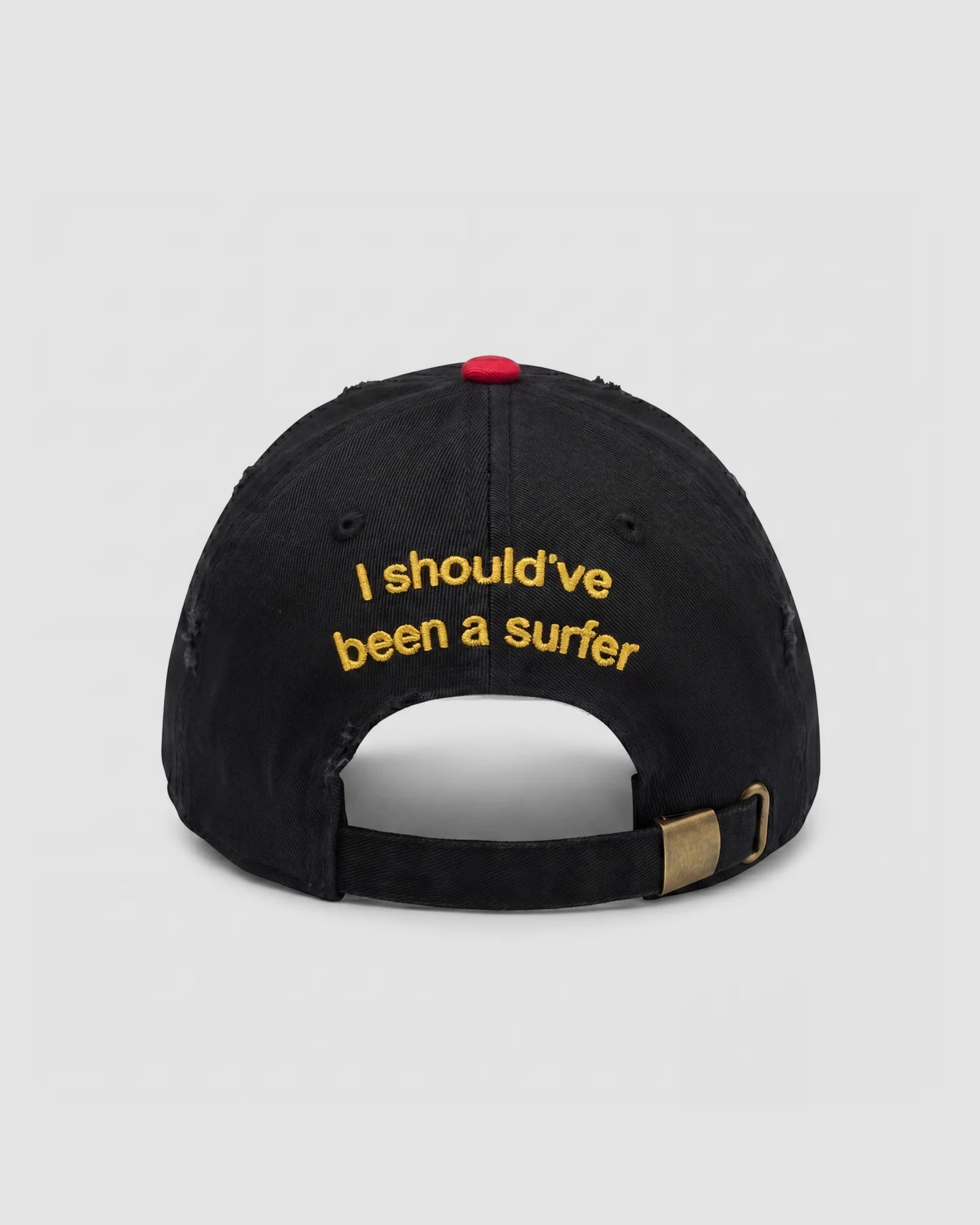 Two Tone Abc Dad Hat In Black/Red