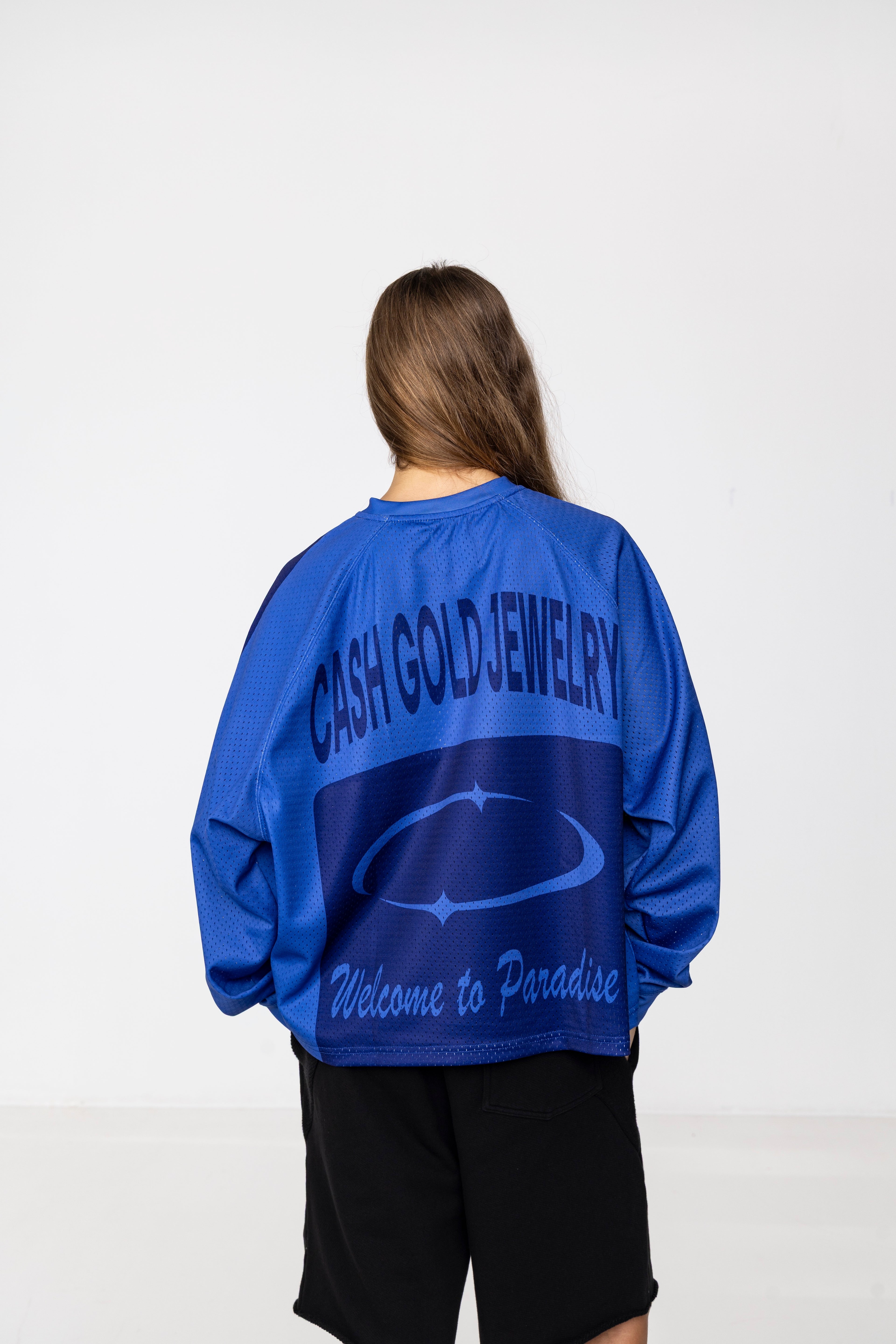 SPONSOR ME BOX JERSEY IN BLUE/MIDNIGHT BLUE