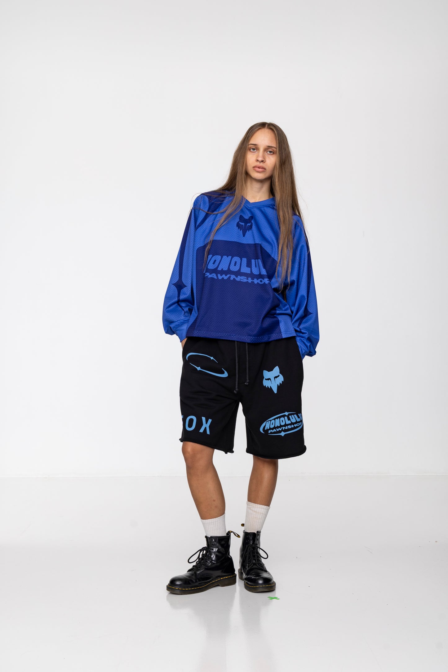 SPONSOR ME BOX JERSEY IN BLUE/MIDNIGHT BLUE