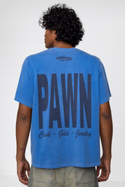 WTP FOX BOX TEE IN BLUE