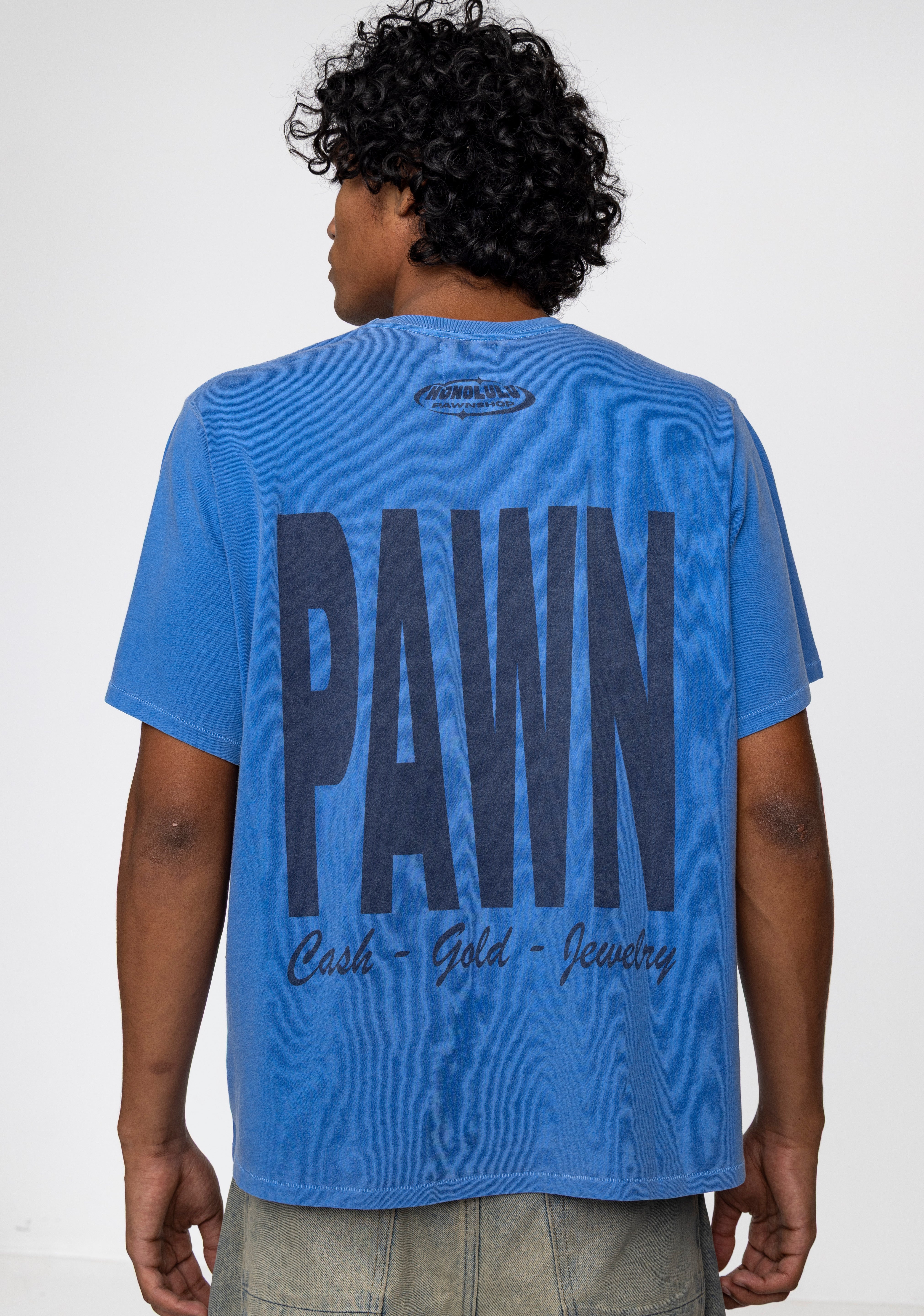 WTP FOX BOX TEE IN BLUE