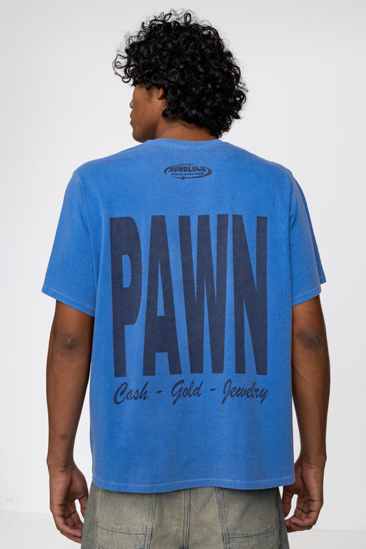 WTP FOX BOX TEE IN BLUE