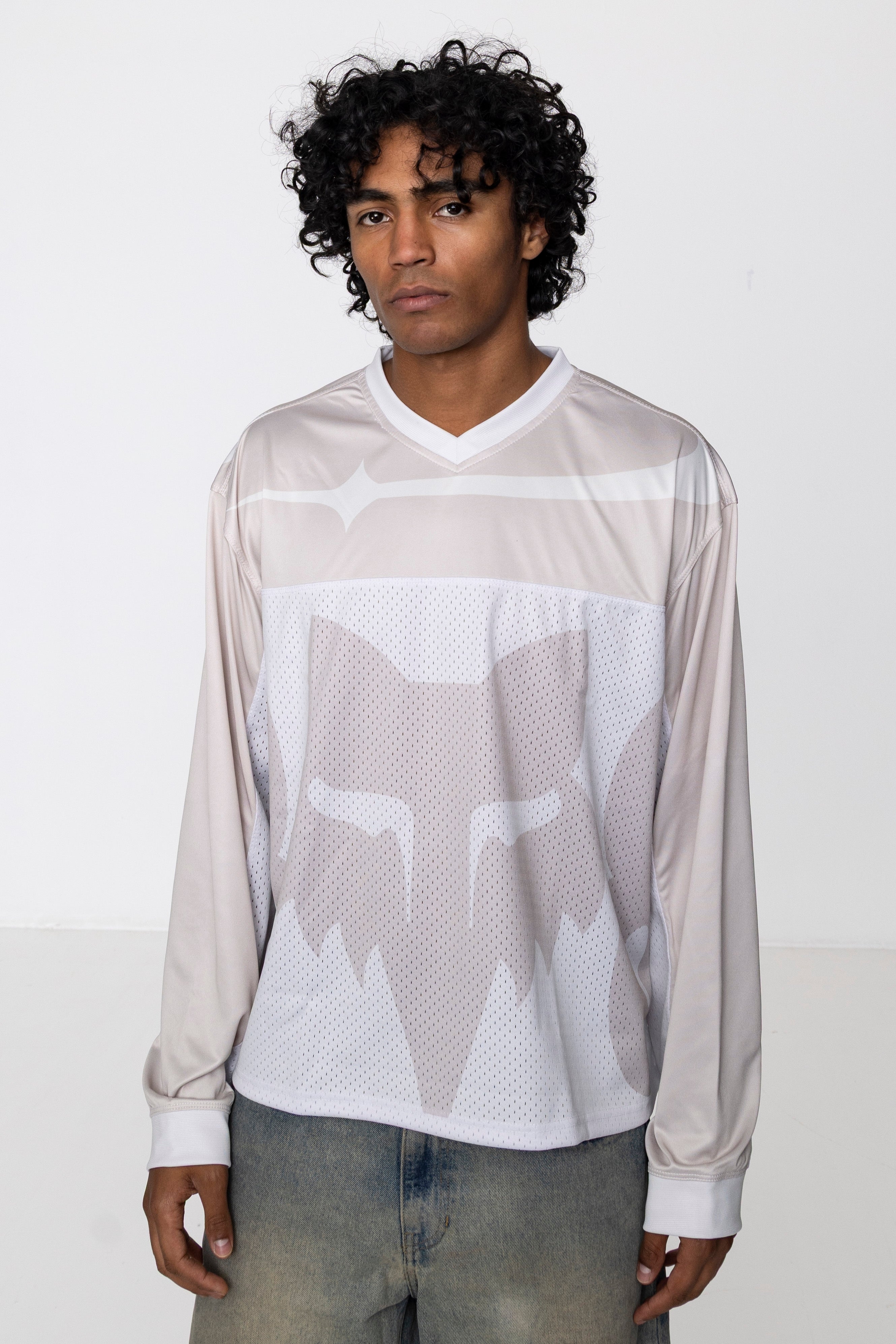 8FOX8 BOX JERSEY IN BEIGE/KHAKI