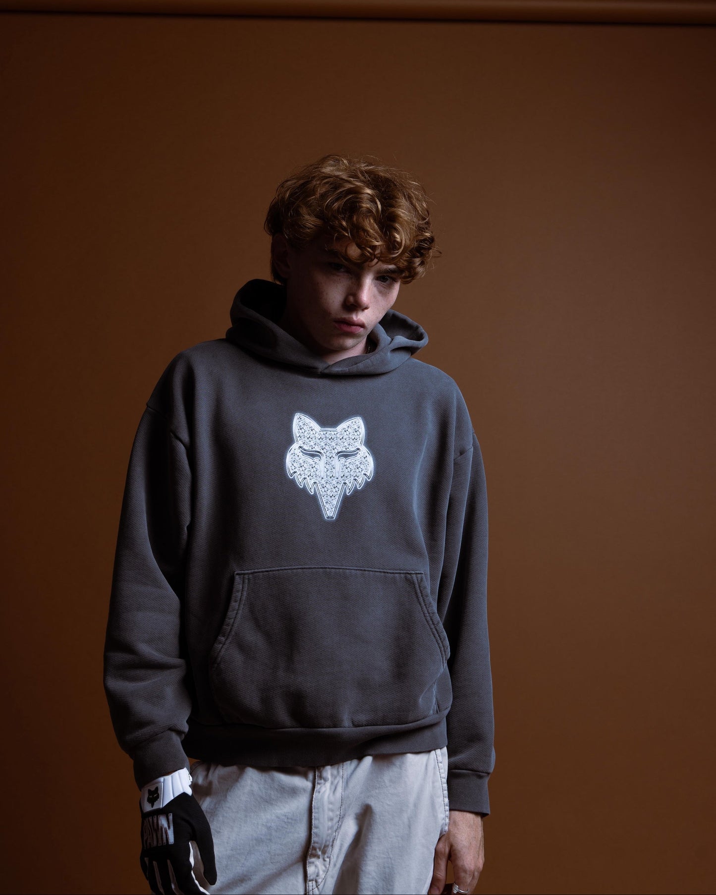 CHROME BOX HOODIE IN BLACK