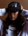 8FOX8 5 PANEL BASEBALL CAP IN BLACK