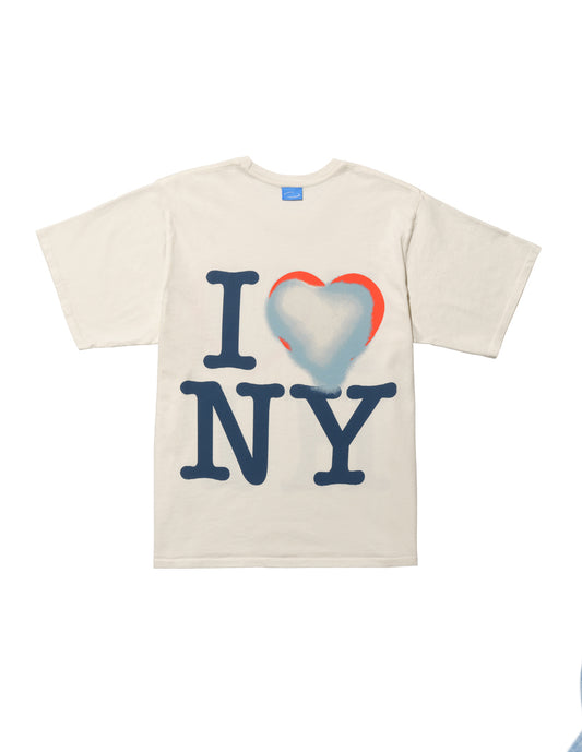I heart HI/NY Box Tee In Coconut Milk