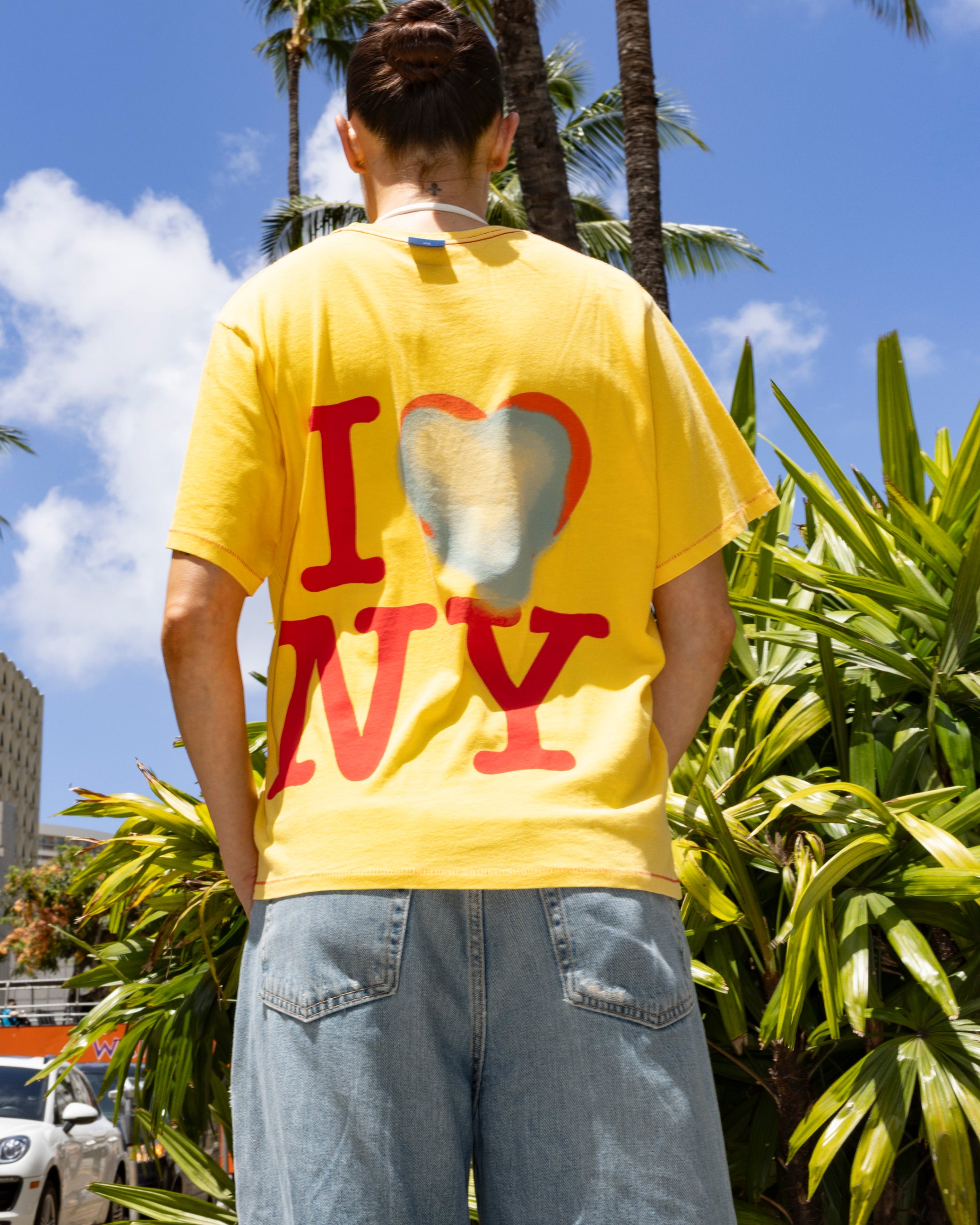 I Heart Box Tee In Sunstruck