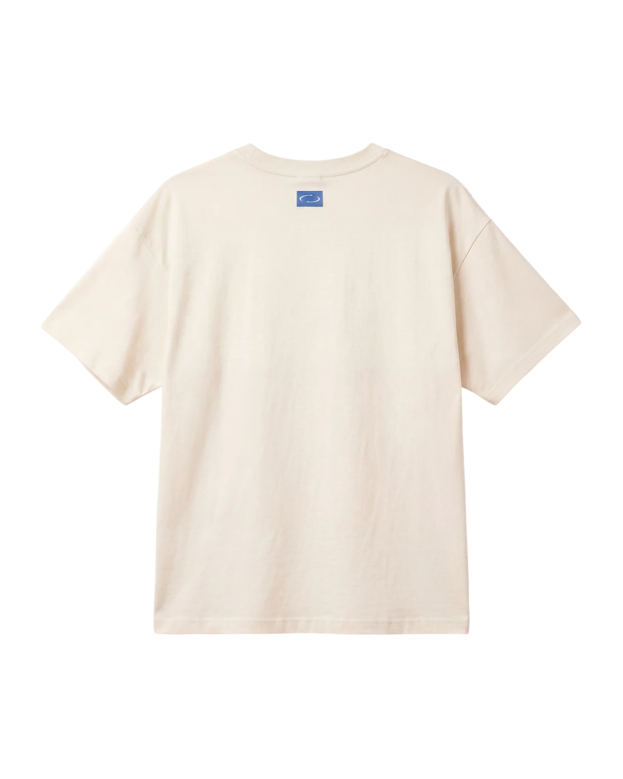 Airbrush Hibiscus Box Tee In Coconut Milk