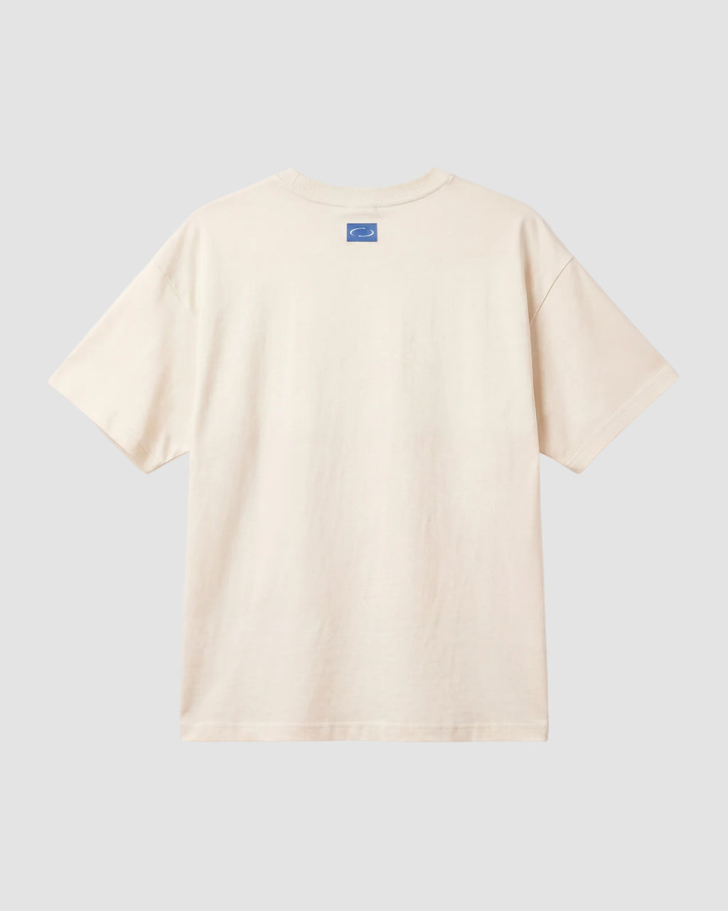 Airbrush Hibiscus Box Tee In Coconut Milk