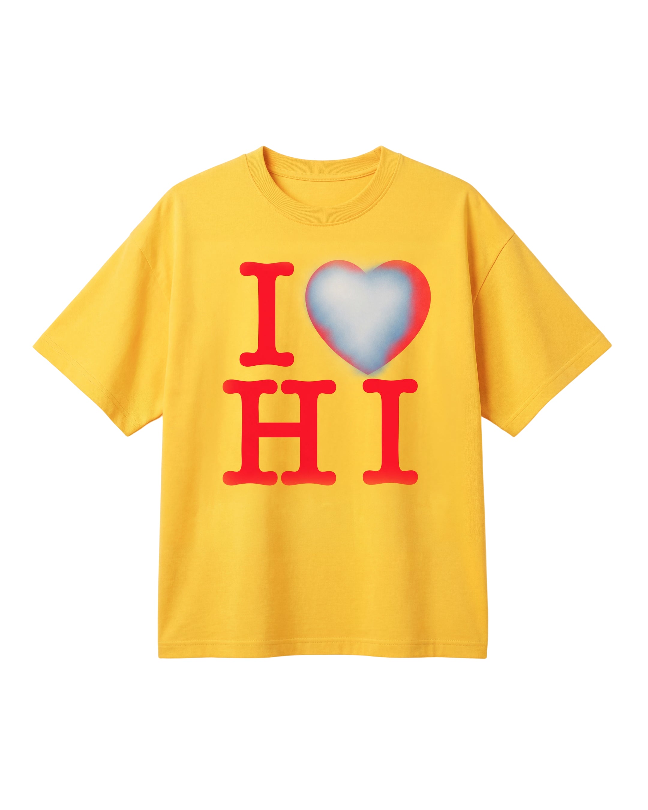 I Heart Box Tee In Sunstruck