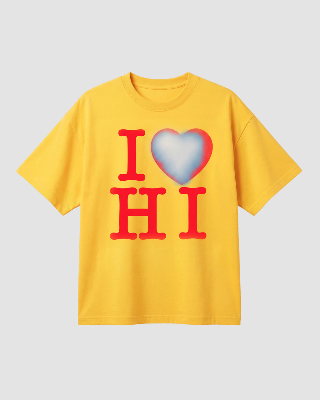I Heart Box Tee In Sunstruck