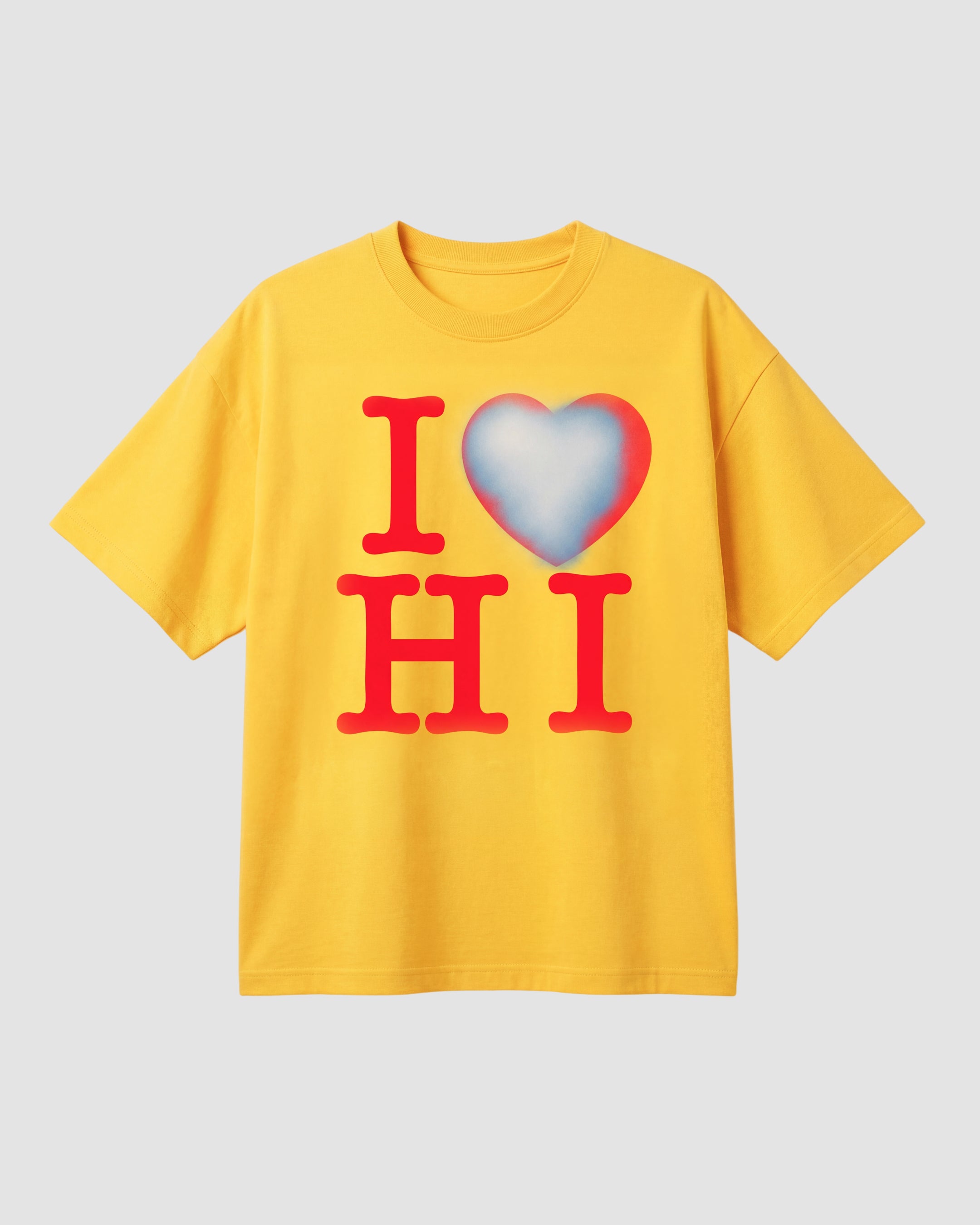 I Heart Box Tee In Sunstruck