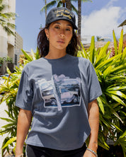Thy Kingdom Come Box Tee In Faded Black