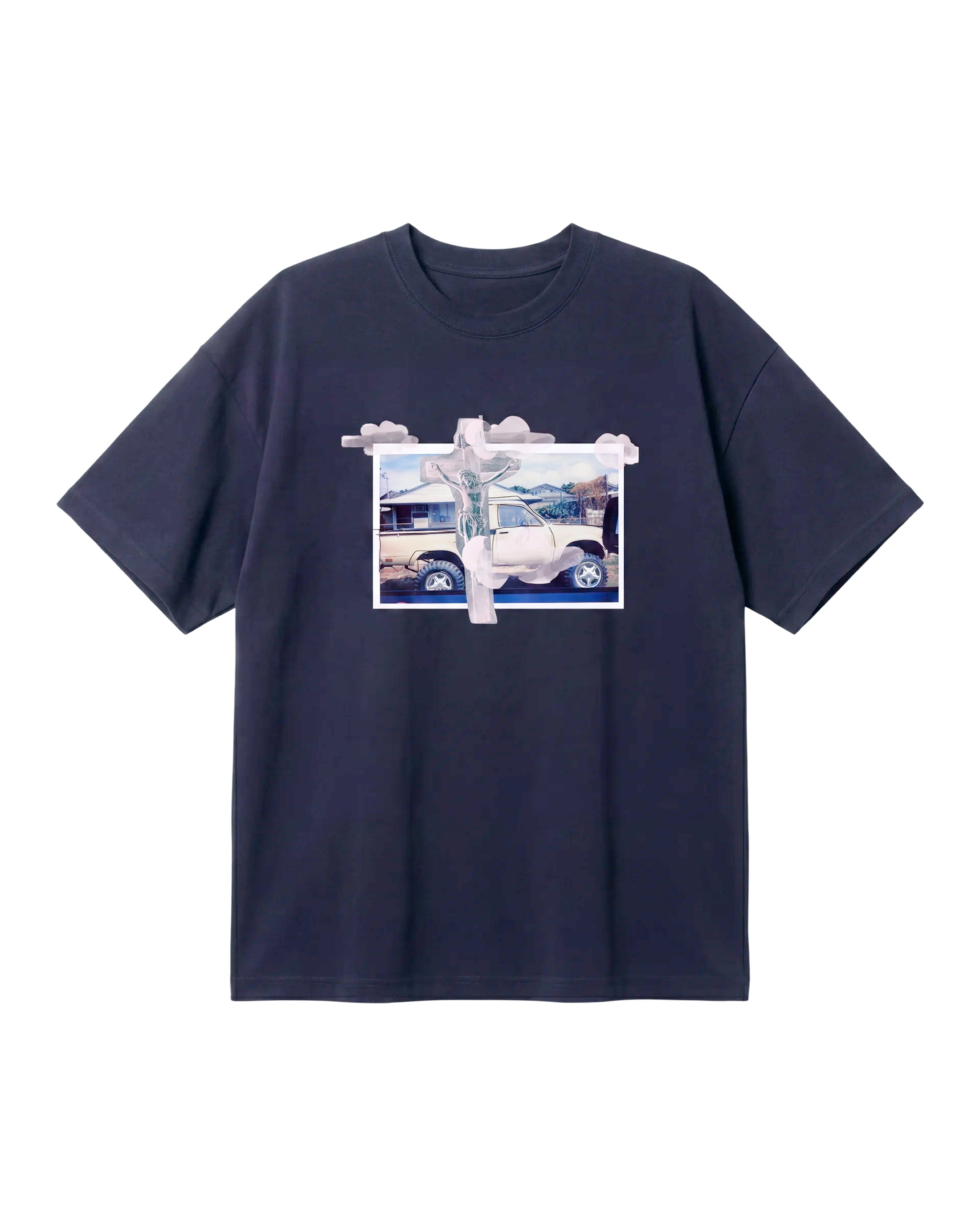 Thy Kingdom Come Box Tee In Faded Black