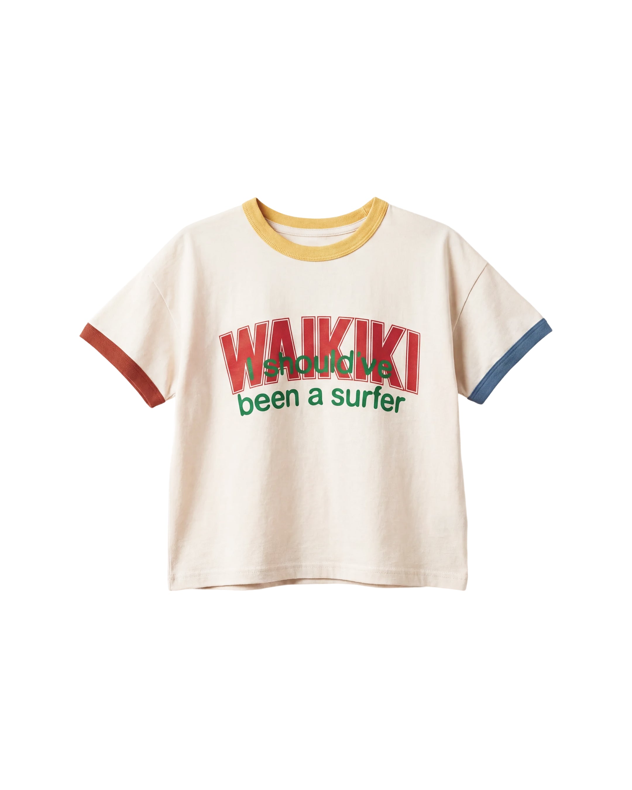 Waikiki Kids Tee In Butter Cream