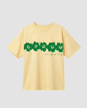 Abc Hibiscus Box Tee In Pastel Yellow