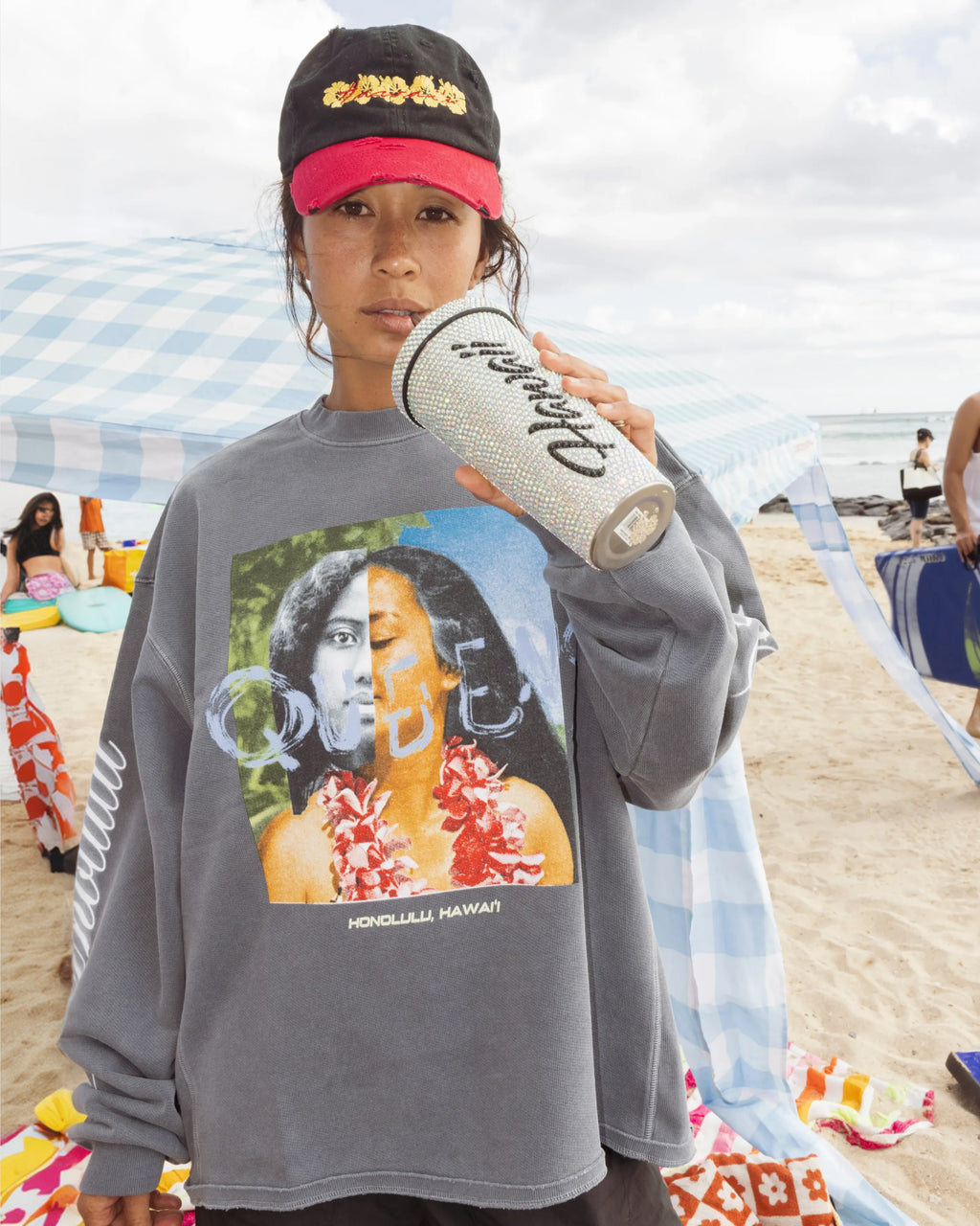 Queens Crewneck In Faded Black