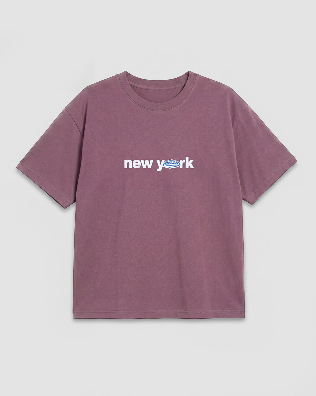 NY Hero Box Tee In Fig
