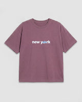 NY Hero Box Tee In Fig