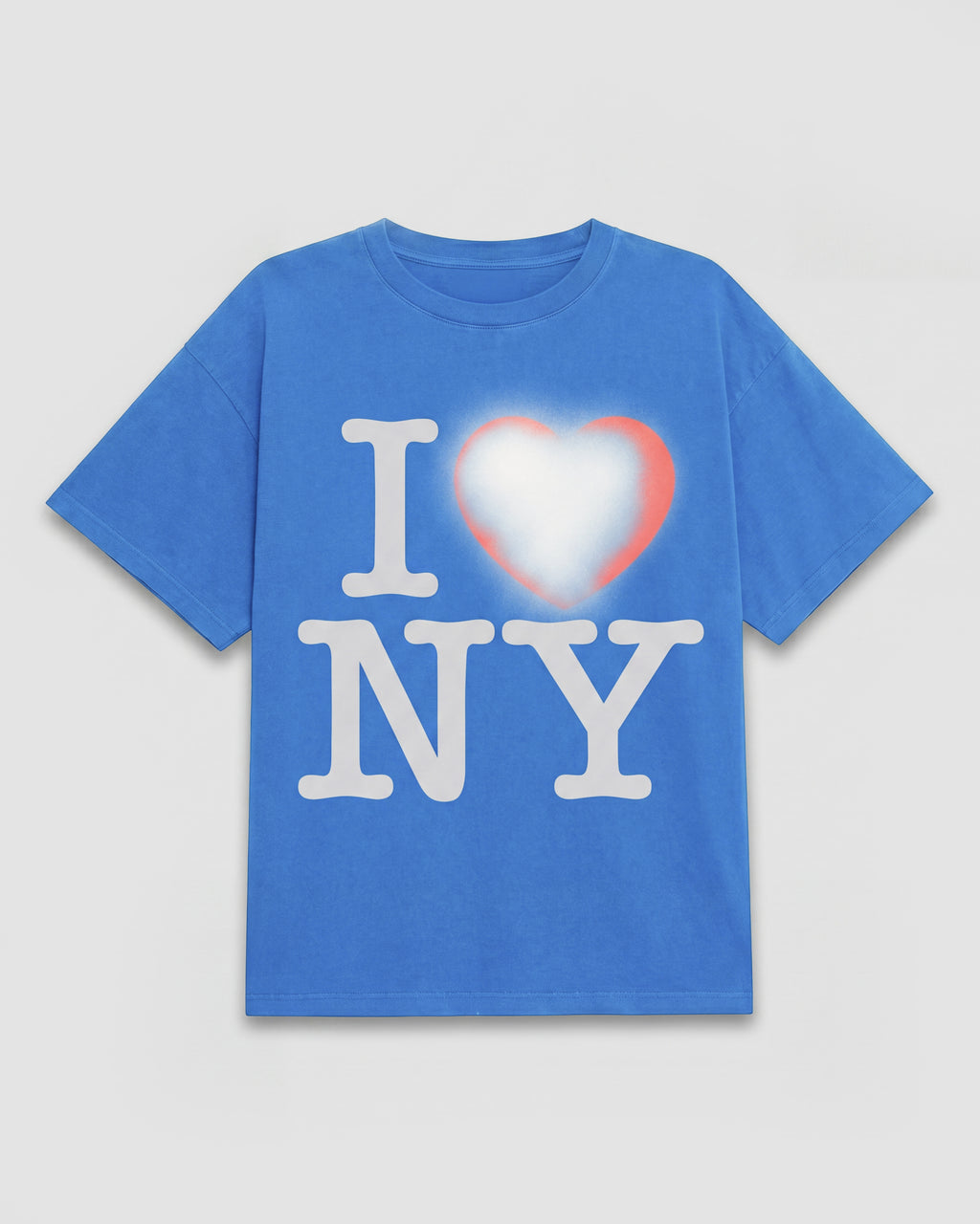 I Heart Box Tee In Sonic Blue