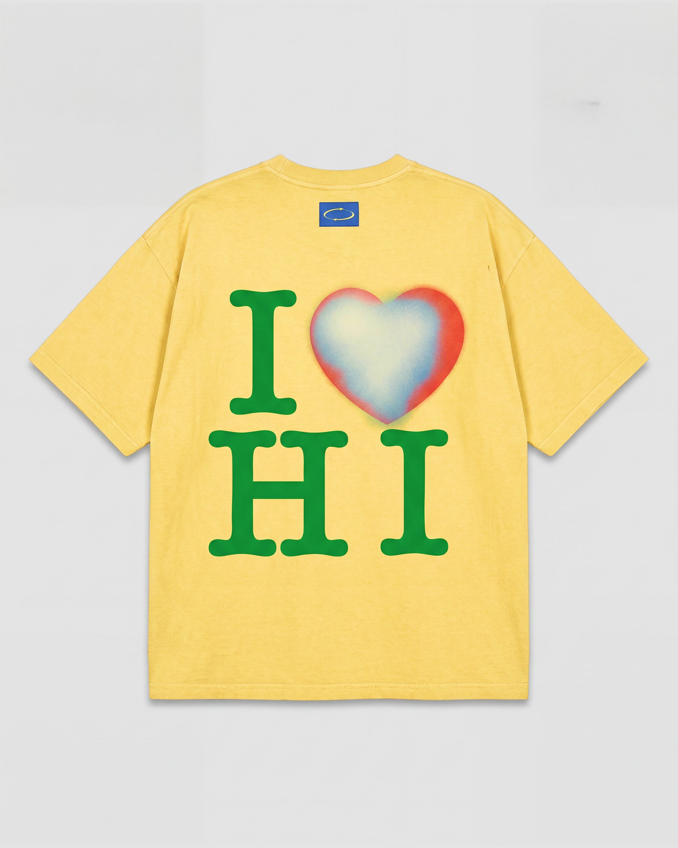 I Heart Box Tee In Sunny Yellow