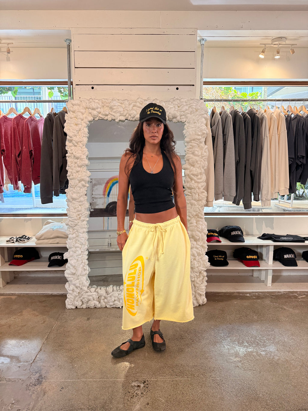 Super Baggy Pawn Short In Pastel Yellow