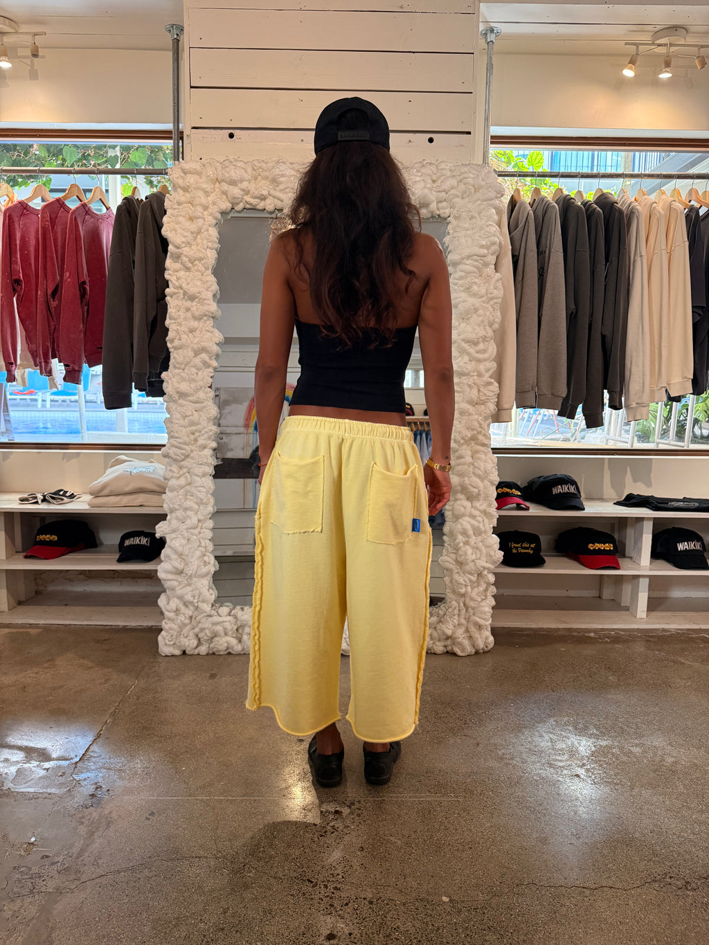 Super Baggy Pawn Short In Pastel Yellow