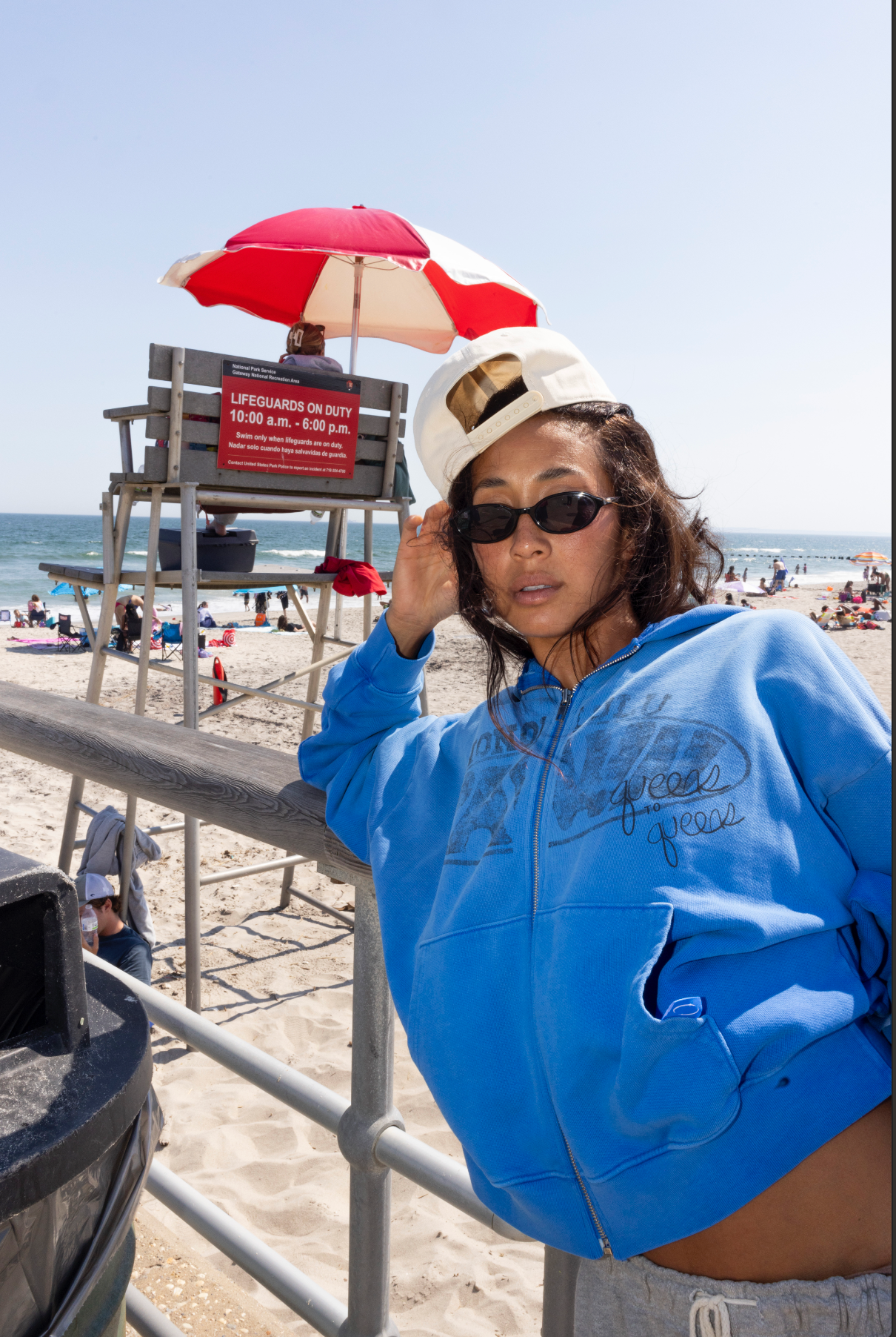 Boardwalk Zip Up In Blue Hawaii