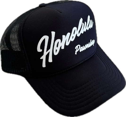 Deconstructed Trucker Hat In black