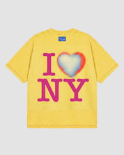 I Heart Box Tee In Sunstruck/Sweet Pink