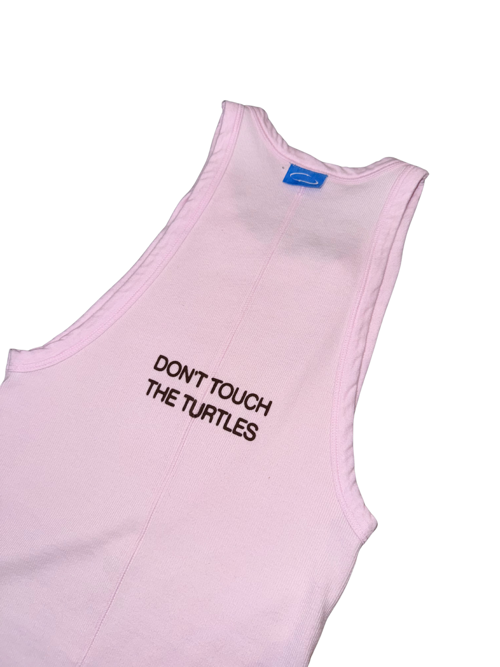 Don't Touch The Turtles Tank In Barely Pink