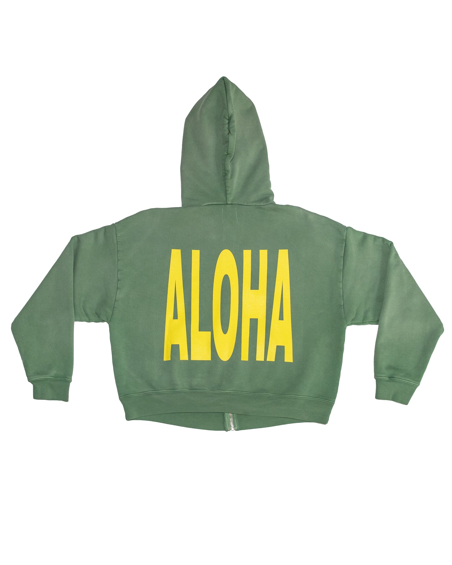 Big Aloha Zip Up Box  Hoodie