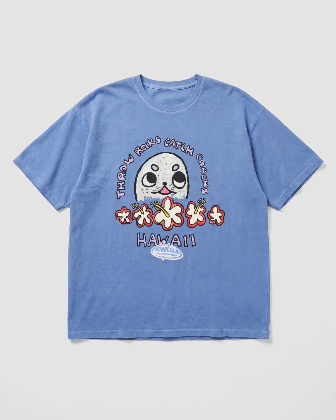 Catch Cracks Box Tee In Lanikai Blue