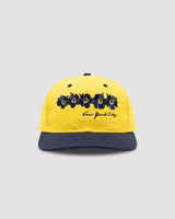 Hibiscus For The Dads Hat In Navy/Yellow