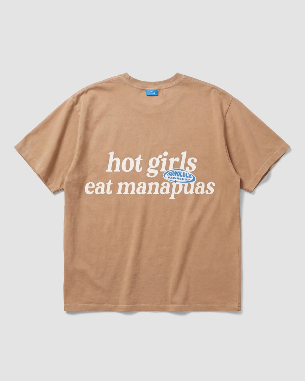 Hot Girls Eat Manapuas Box Tee In Latte
