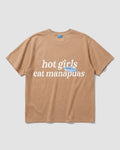 Hot Girls Eat Manapuas Box Tee In Latte