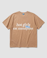 Hot Girls Eat Manapuas Box Tee In Latte