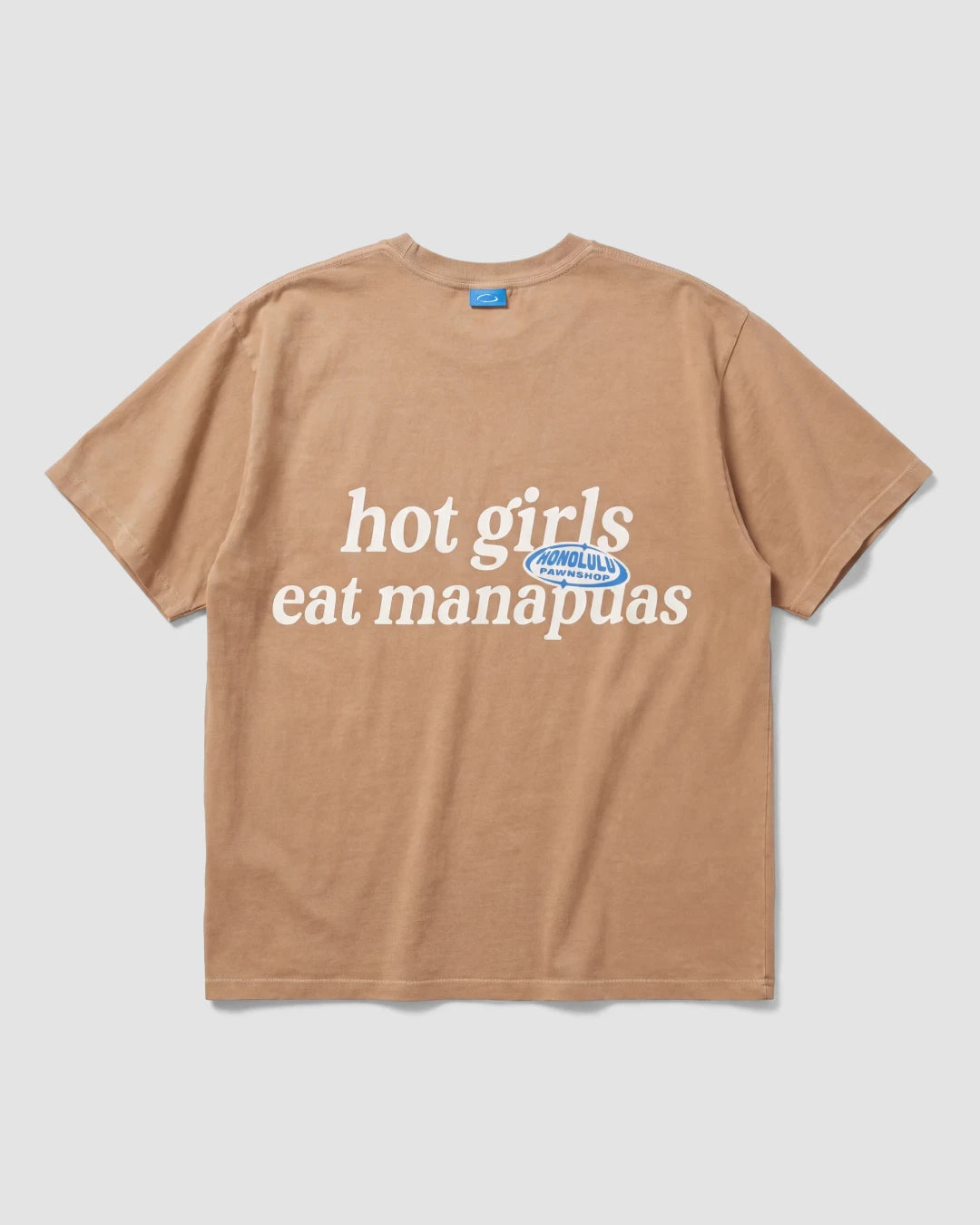 Hot Girls Eat Manapuas Box Tee In Latte