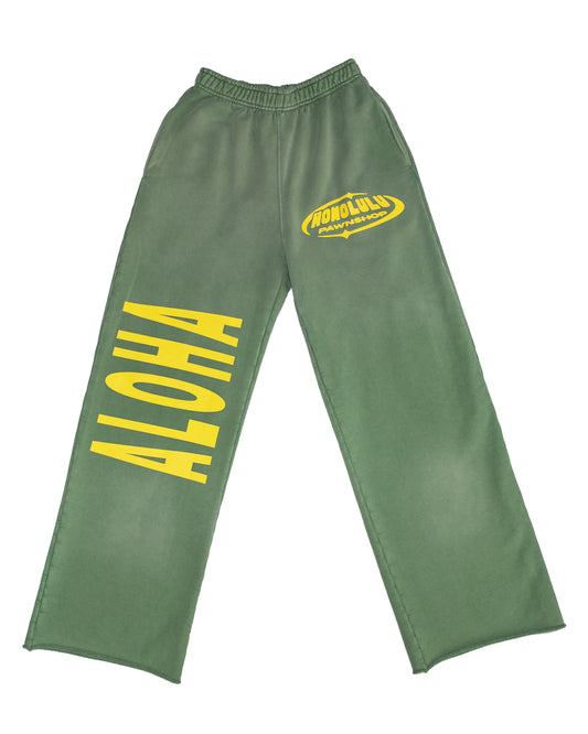 Big Aloha Sweatpants in Green